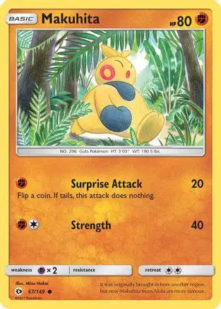 Makuhita 067/149 - SM Base Set Reverse Holofoil