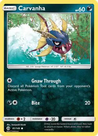 Carvanha 081/149 - SM Base Set Reverse Holofoil