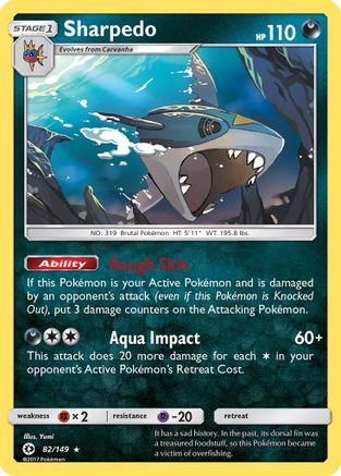 Sharpedo 082/149 - SM Base Set Holofoil