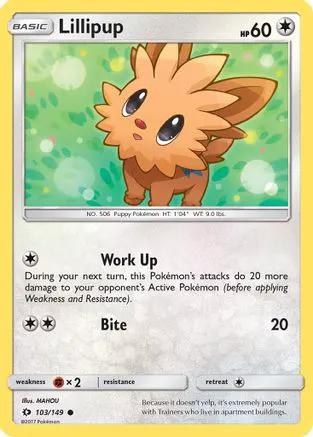 Lillipup 103/149 - SM Base Set Reverse Holofoil