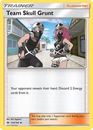 Team Skull Grunt 133/149 - SM Base Set Reverse Holofoil