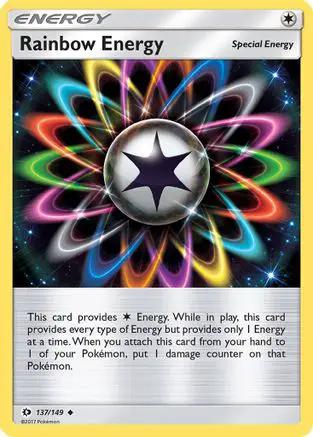 Rainbow Energy 137/149 - SM Base Set Reverse Holofoil