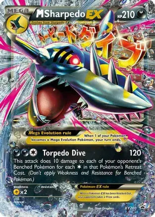 Pokemon: M Sharpedo EX Promo XY200  - Heavy Play