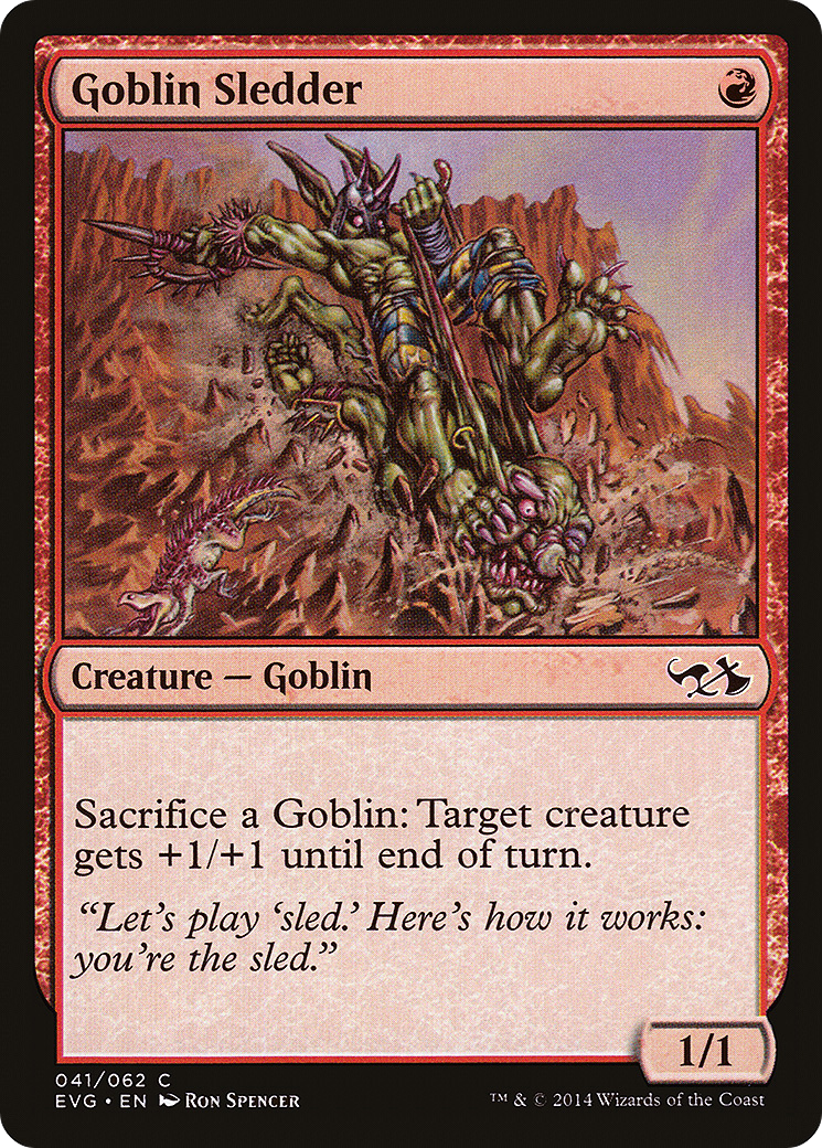 Goblin Sledder (DD3-041) - Duel Decks Anthology: Elves vs. Goblins