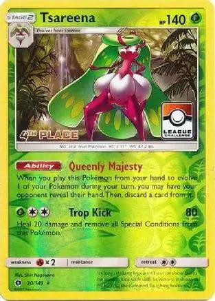 Tsareena 020/149 - League & Championship Cards - Reverse Holofoil