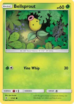 Bellsprout 001/145 - SM  Guardians Rising Reverse Holofoil