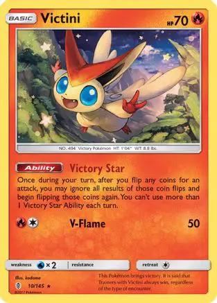 Victini 010/145 - SM  Guardians Rising Reverse Holofoil