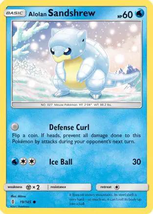 Alolan Sandshrew 019/145 - SM  Guardians Rising Reverse Holofoil