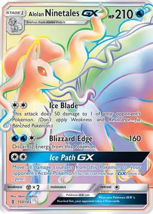 Alolan Ninetales GX (Secret) 150/145 - SM  Guardians Rising Holofoil