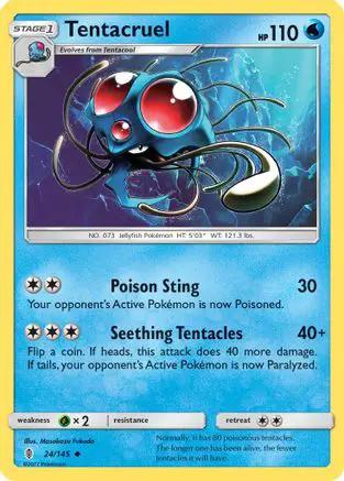 Tentacruel 024/145 - SM  Guardians Rising Reverse Holofoil