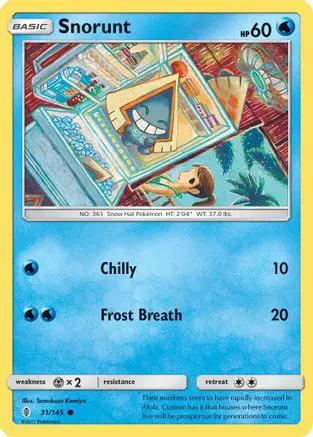 Snorunt 031/145 - SM  Guardians Rising Reverse Holofoil