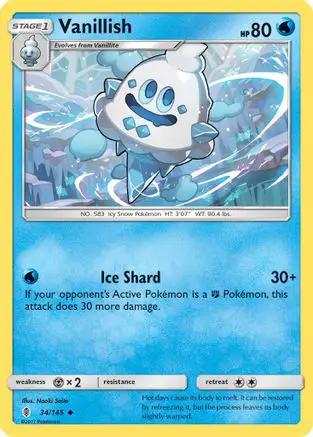 Vanillish 034/145 - SM  Guardians Rising Reverse Holofoil
