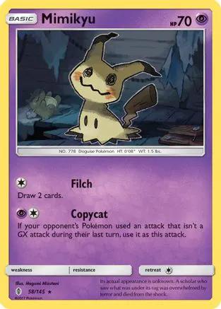 Mimikyu 058/145 - SM  Guardians Rising Holofoil