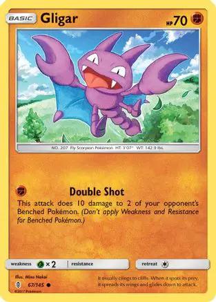 Gligar 067/145 - SM  Guardians Rising Reverse Holofoil