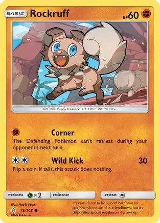 Rockruff 073/145 - SM  Guardians Rising Reverse Holofoil