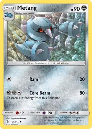 Metang 084/145 - SM  Guardians Rising Reverse Holofoil