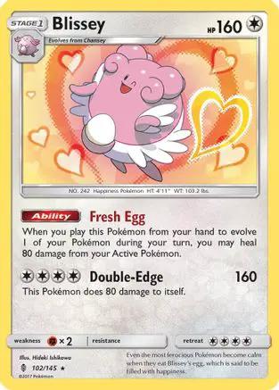 Blissey 102/145 - SM  Guardians Rising Reverse Holofoil