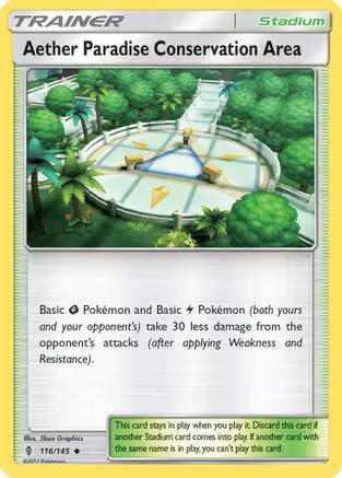 Aether Paradise Conservation Area 116/145 - SM  Guardians Rising Reverse Holofoil