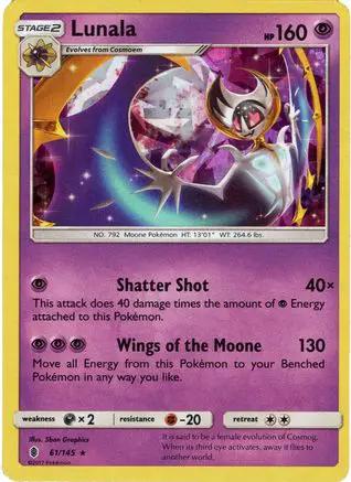 Lunala (Cracked Ice Holo) 061/145 - Deck Exclusives Holofoil