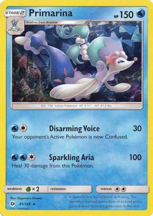 Primarina (Cracked Ice Holo) 041/149 - Deck Exclusives Holofoil