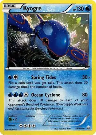 Kyogre (Cracked Ice Holo) 053/160 - Deck Exclusives Holofoil