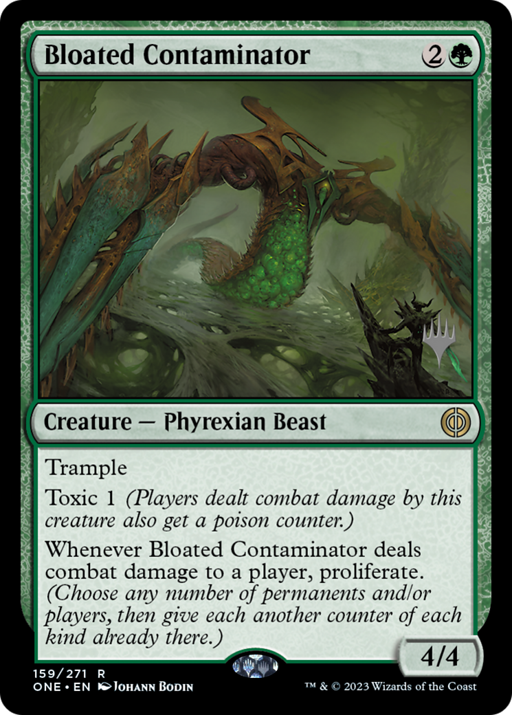 Bloated Contaminator (PPONE-159P) - Phyrexia: All Will Be One Promos Foil
