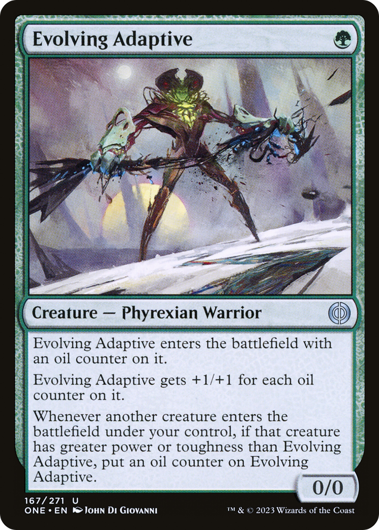 Evolving Adaptive (ONE-167) - Phyrexia: All Will Be One Foil