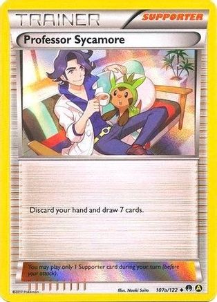 Professor Sycamore (Holofoil) 107a/122 - Alternate Art Promos Holofoil