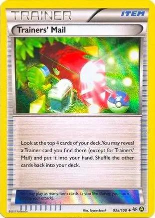 Trainers' Mail (Holo) 92a/108 - Alternate Art Promos Holofoil