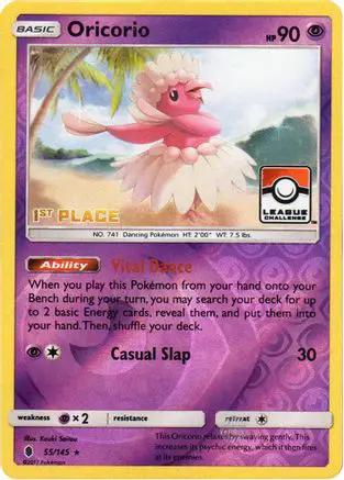 Oricorio 055/145 - League & Championship Cards - Reverse Holofoil