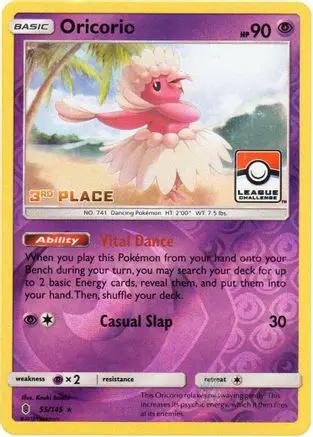Oricorio 055/145 - League & Championship Cards - Reverse Holofoil