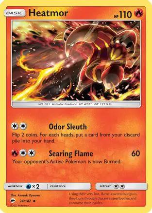 Heatmor 024/147 - SM  Burning Shadows Reverse Holofoil