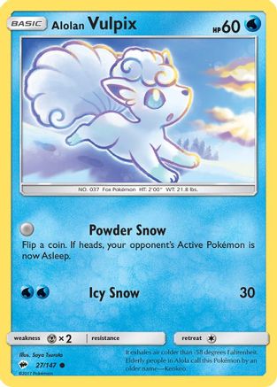 Alolan Vulpix 027/147 - SM  Burning Shadows