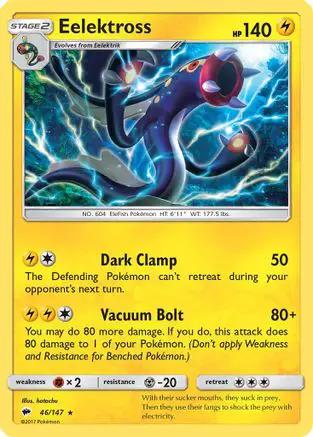 Eelektross 046/147 - SM  Burning Shadows Reverse Holofoil