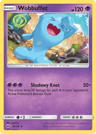 Wobbuffet 049/147 - SM  Burning Shadows Reverse Holofoil
