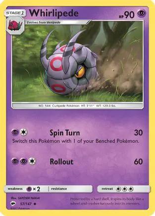 Whirlipede 057/147 - SM  Burning Shadows