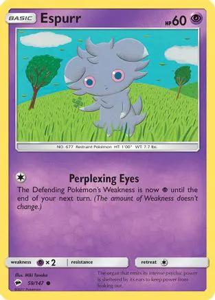 Espurr 059/147 - SM  Burning Shadows Reverse Holofoil