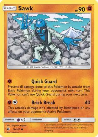 Sawk 072/147 - SM  Burning Shadows Reverse Holofoil