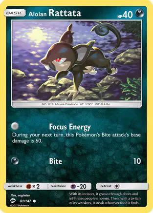 Alolan Rattata 081/147 - SM  Burning Shadows