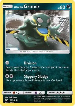 Alolan Grimer 083/147 - SM  Burning Shadows Reverse Holofoil