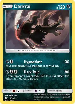 Darkrai 087/147 - SM  Burning Shadows Holofoil