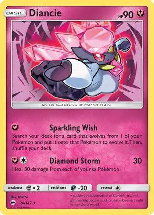 Diancie 094/147 - SM  Burning Shadows Reverse Holofoil
