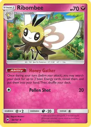 Ribombee 096/147 - SM  Burning Shadows Reverse Holofoil