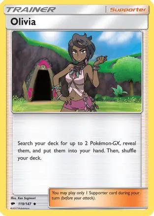 Olivia 119/147 - SM  Burning Shadows Reverse Holofoil