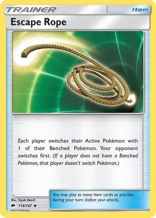 Escape Rope 114/147 - SM  Burning Shadows Reverse Holofoil