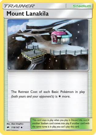 Mount Lanakila 118/147 - SM  Burning Shadows Reverse Holofoil