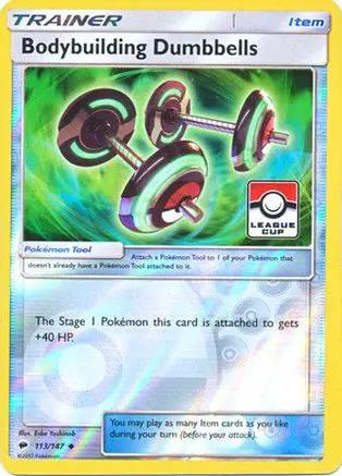 Bodybuilding Dumbbells (League Cup) 113/147 - League & Championship Cards Reverse Holofoil