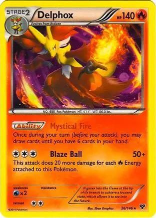 Delphox (Cosmos Holo) 026/146 - Blister Exclusives Holofoil