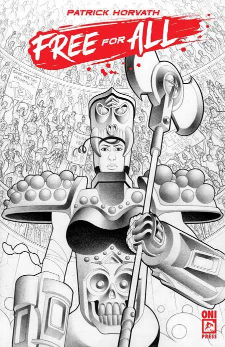 Free For All #1 (One Shot) F 1:10 Matt Lesniewski B&W Variant (03/26/2025) Oni