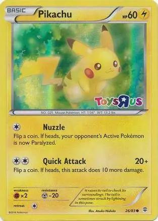 Pikachu (Toys R Us) 026/83 - Miscellaneous Cards & Products Holofoil